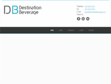 Tablet Screenshot of destinationbeverage.com